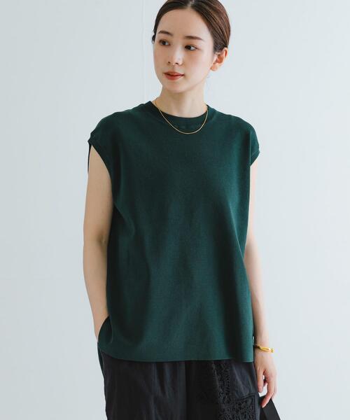 URBAN RESEARCH(アーバンリサーチ)の「フレンチスリーブチュニックニット(ベスト・レディース・アイボリー/ブラック・FREE)」の21枚目の写真