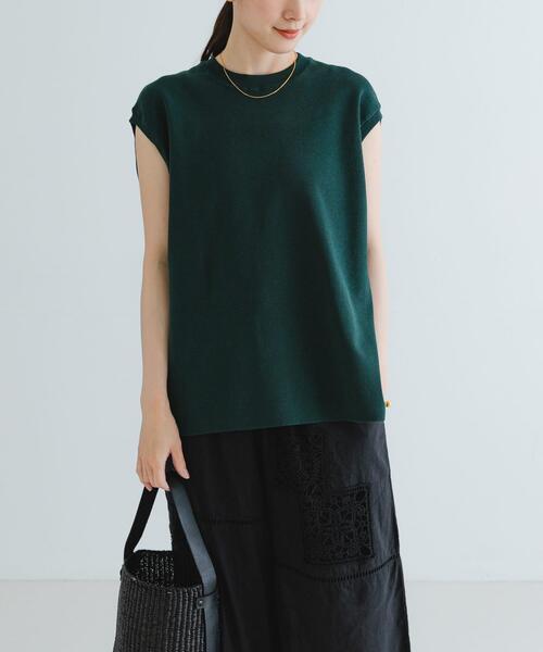 URBAN RESEARCH(アーバンリサーチ)の「フレンチスリーブチュニックニット(ベスト・レディース・アイボリー/ブラック・FREE)」の22枚目の写真