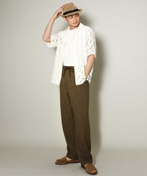 a.v.v（アーヴェヴェ）の「サマーサーモハット（ハット・メンズ・ブラック/ベージュ・46）」の11枚目の写真