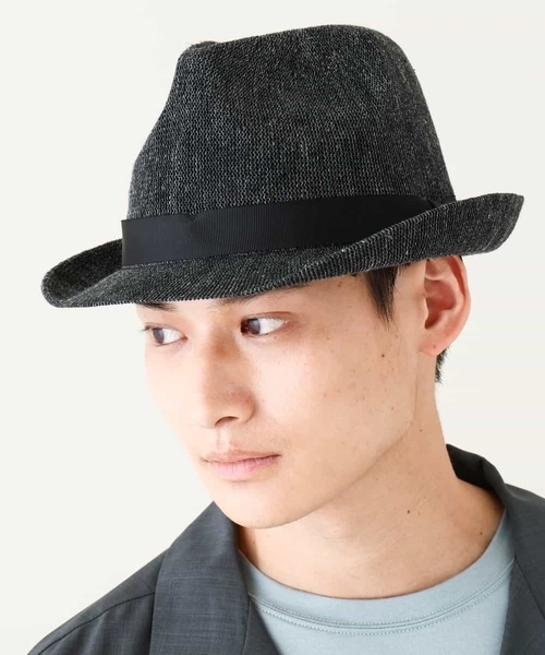 a.v.v（アーヴェヴェ）の「サマーサーモハット（ハット・メンズ・ブラック/ベージュ・46）」の3枚目の写真