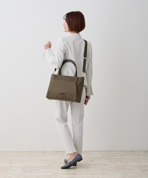 ROOTOTE(ルートート)の「ROOTOTE ルートートLT.A4W.アンサンブル-A(トートバッグ・レディース・ブラック/カーキ/ネイビー/ベージュ・FREE)」の7枚目の写真