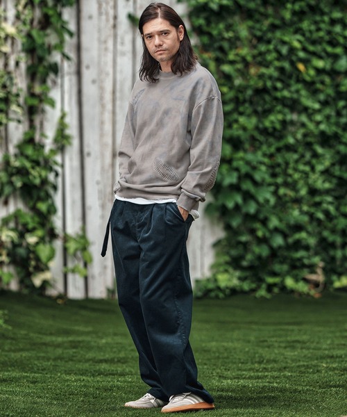 CAMBIO（カンビオ）の「msw1698- Distressed Unevenly Dyed Sweat Pullover スウェット（スウェット・メンズ・マルチ・S/M/L）」の6枚目の写真