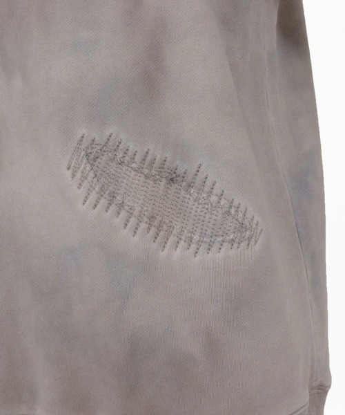CAMBIO（カンビオ）の「msw1698- Distressed Unevenly Dyed Sweat Pullover スウェット（スウェット・メンズ・マルチ・S/M/L）」の13枚目の写真