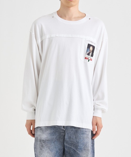 UNDERCOVER カットソー UNDERCOVER】切り替えワイドLSTEE Jネーム（Tシャツ/カットソー