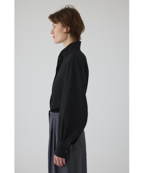 RIM.ARK(リムアーク)の「Stand collar volume blouse スタンドカラーボリュームブラウス(シャツ/ブラウス・レディース・グレー/ライトブラウン/ブラック・FREE)」の6枚目の写真