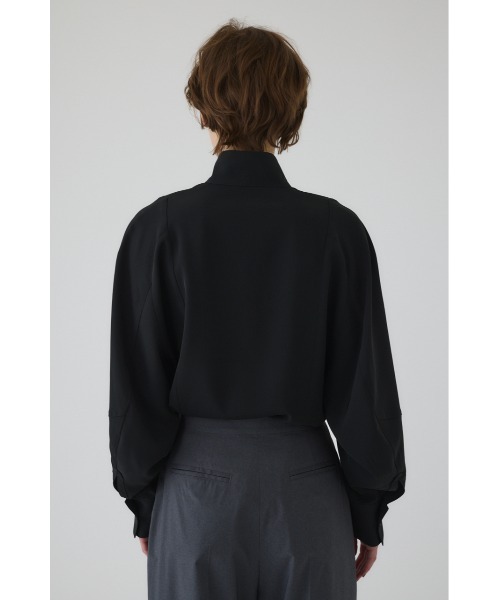 RIM.ARK(リムアーク)の「Stand collar volume blouse スタンドカラーボリュームブラウス(シャツ/ブラウス・レディース・グレー/ライトブラウン/ブラック・FREE)」の9枚目の写真