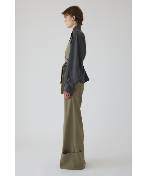 RIM.ARK(リムアーク)の「Stand collar volume blouse スタンドカラーボリュームブラウス(シャツ/ブラウス・レディース・グレー/ライトブラウン/ブラック・FREE)」の17枚目の写真