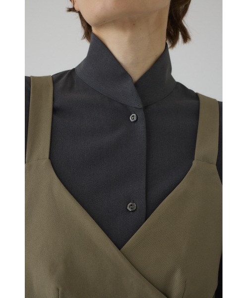 RIM.ARK(リムアーク)の「Stand collar volume blouse スタンドカラーボリュームブラウス(シャツ/ブラウス・レディース・グレー/ライトブラウン/ブラック・FREE)」の22枚目の写真