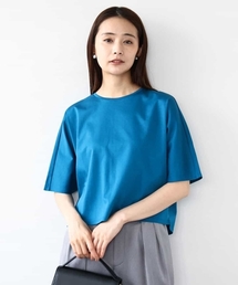 MK MICHEL KLEIN | クロップド丈ドルマンスリーブカットソー/接触冷感/洗える(Tシャツ/カットソー)