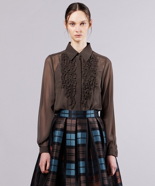 セール】フリルシフォンブラウス（シャツ/ブラウス）｜Sov.（ソブ）の