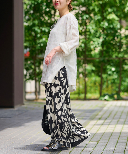 JOURNAL STANDARD relume(ジャーナルスタンダード レリューム)の「【BILA77/ヴィーラセブンティセブン】OKELL PANT:パンツ(スラックス・レディース・ブラック/パープル・SMALL)」の5枚目の写真