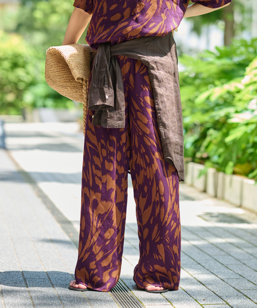JOURNAL STANDARD relume(ジャーナルスタンダード レリューム)の「【BILA77/ヴィーラセブンティセブン】OKELL PANT:パンツ(スラックス・レディース・ブラック/パープル・SMALL)」の12枚目の写真