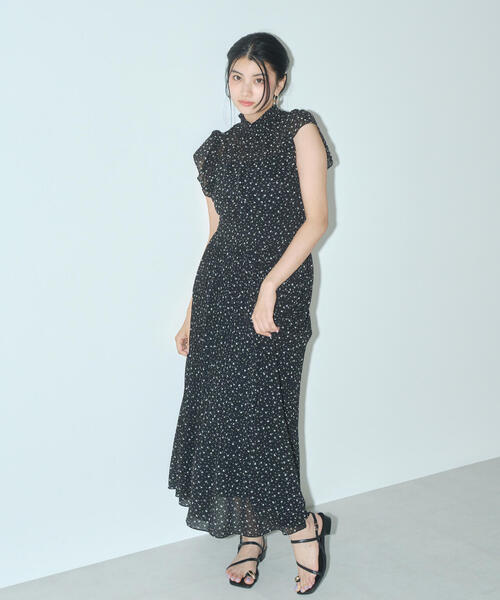 PROPORTION BODY DRESSING（プロポーションボディドレッシング）の「シフォンプリーツワンピース / 1215240700（ワンピース・レディース・ブラック/ブルー・SMALL/MEDIUM/P/S）」の6枚目の写真