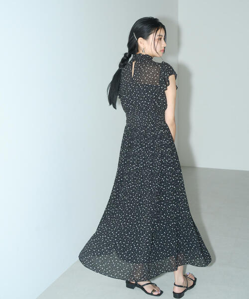 PROPORTION BODY DRESSING（プロポーションボディドレッシング）の「シフォンプリーツワンピース / 1215240700（ワンピース・レディース・ブラック/ブルー・SMALL/MEDIUM/P/S）」の7枚目の写真