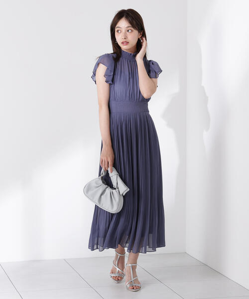 PROPORTION BODY DRESSING（プロポーションボディドレッシング）の「シフォンプリーツワンピース / 1215240700（ワンピース・レディース・ブラック/ブルー・SMALL/MEDIUM/P/S）」の18枚目の写真