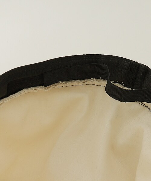 grove（グローブ）の「綿麻混カサブランカワイドブリムハット【UVカット・サイズ調整】（ハット・レディース・グレー/ブラック/アイボリー・00）」の8枚目の写真