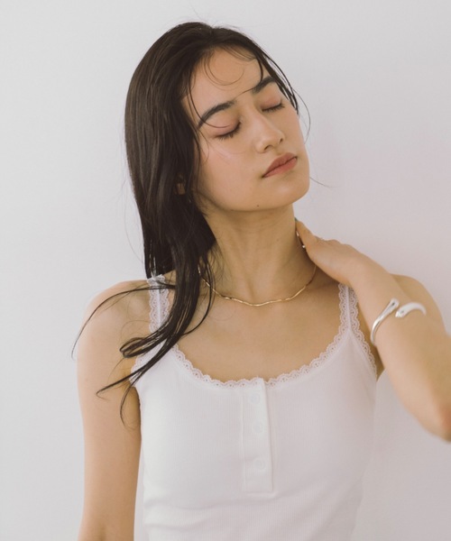 DRWCYS（ドロシーズ）の「カップインレーストリムキャミソール（キャミソール・レディース・ホワイト/その他/グレー・FREE）」の5枚目の写真