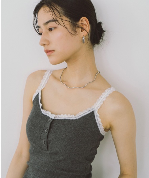 DRWCYS（ドロシーズ）の「カップインレーストリムキャミソール（キャミソール・レディース・ホワイト/その他/グレー・FREE）」の17枚目の写真