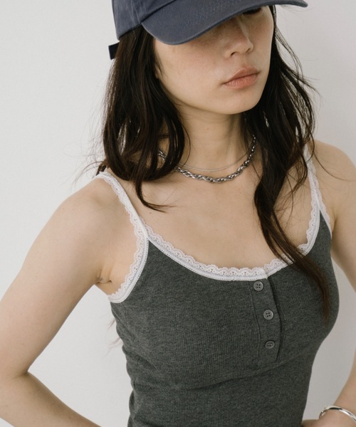 DRWCYS（ドロシーズ）の「カップインレーストリムキャミソール（キャミソール・レディース・ホワイト/その他/グレー・FREE）」の13枚目の写真