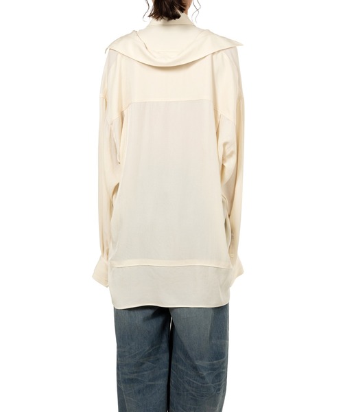 Maison MIHARA YASUHIRO(メゾンミハラヤスヒロ)の「Double Layered Shirt(シャツ/ブラウス・レディース・ピンク/ブラック/アイボリー・36/38)」の7枚目の写真