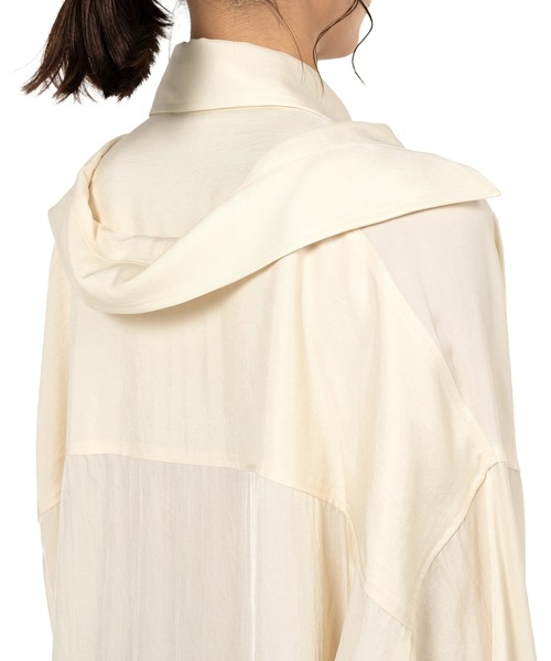Maison MIHARA YASUHIRO(メゾンミハラヤスヒロ)の「Double Layered Shirt(シャツ/ブラウス・レディース・ピンク/ブラック/アイボリー・36/38)」の11枚目の写真