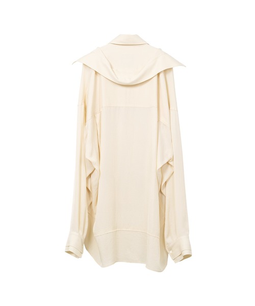 Maison MIHARA YASUHIRO(メゾンミハラヤスヒロ)の「Double Layered Shirt(シャツ/ブラウス・レディース・ピンク/ブラック/アイボリー・36/38)」の4枚目の写真