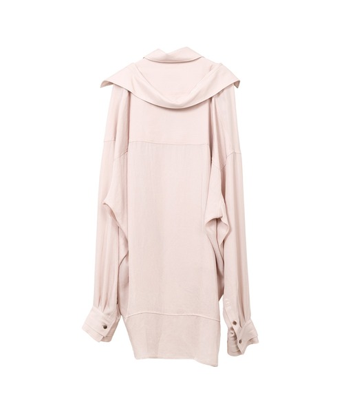 Maison MIHARA YASUHIRO(メゾンミハラヤスヒロ)の「Double Layered Shirt(シャツ/ブラウス・レディース・ピンク/ブラック/アイボリー・36/38)」の12枚目の写真
