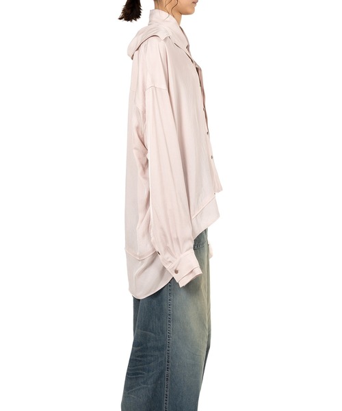 Maison MIHARA YASUHIRO(メゾンミハラヤスヒロ)の「Double Layered Shirt(シャツ/ブラウス・レディース・ピンク/ブラック/アイボリー・36/38)」の16枚目の写真