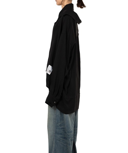 Maison MIHARA YASUHIRO(メゾンミハラヤスヒロ)の「Double Layered Shirt(シャツ/ブラウス・レディース・ピンク/ブラック/アイボリー・36/38)」の22枚目の写真