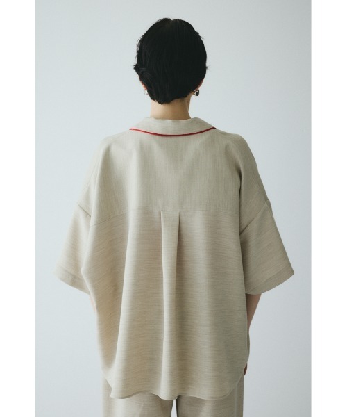HeRIN.CYE(ヘリンドットサイ)の「Week end shirt ウィークエンドシャツ(シャツ/ブラウス・レディース・ブラック/ベージュ/ブラウン・FREE)」の6枚目の写真
