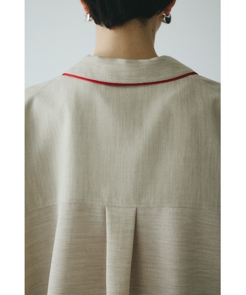 HeRIN.CYE(ヘリンドットサイ)の「Week end shirt ウィークエンドシャツ(シャツ/ブラウス・レディース・ブラック/ベージュ/ブラウン・FREE)」の8枚目の写真