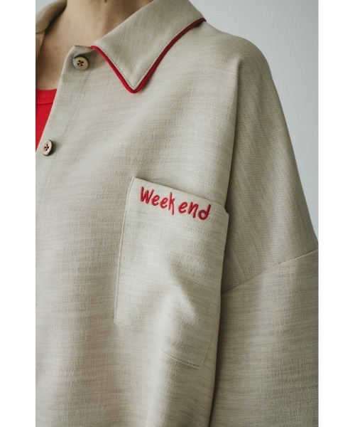 HeRIN.CYE(ヘリンドットサイ)の「Week end shirt ウィークエンドシャツ(シャツ/ブラウス・レディース・ブラック/ベージュ/ブラウン・FREE)」の9枚目の写真