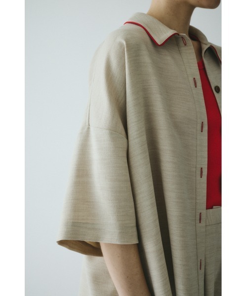 HeRIN.CYE(ヘリンドットサイ)の「Week end shirt ウィークエンドシャツ(シャツ/ブラウス・レディース・ブラック/ベージュ/ブラウン・FREE)」の10枚目の写真
