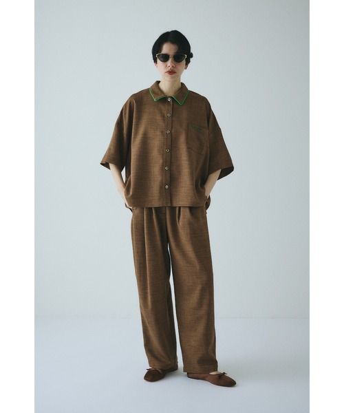HeRIN.CYE(ヘリンドットサイ)の「Week end shirt ウィークエンドシャツ(シャツ/ブラウス・レディース・ブラック/ベージュ/ブラウン・FREE)」の15枚目の写真