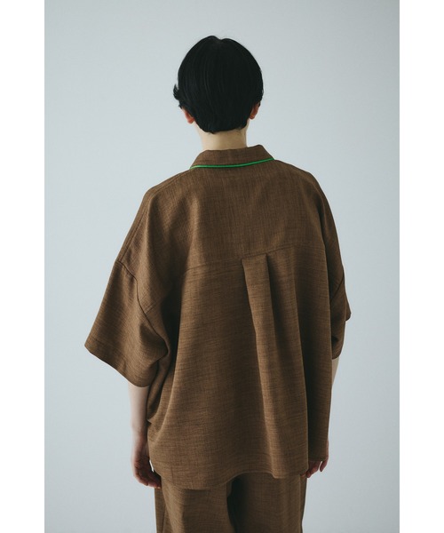 HeRIN.CYE(ヘリンドットサイ)の「Week end shirt ウィークエンドシャツ(シャツ/ブラウス・レディース・ブラック/ベージュ/ブラウン・FREE)」の17枚目の写真