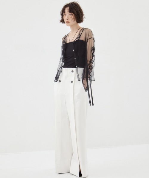 【新品未使用】MURRAL embroidered tulle cardigan 新品未使用】MURRAL embroidered tulle cardigan - メルカリ