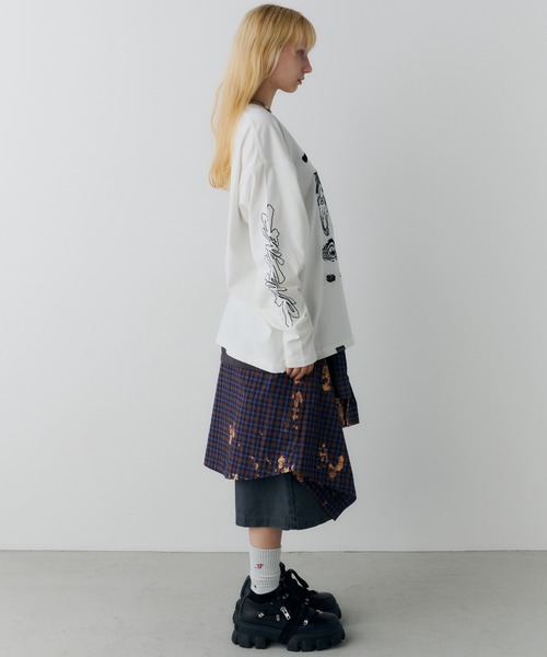 AIVER(アイバー)の「Johann×AIVER 刺繍L/S TEE(Tシャツ/カットソー・メンズ・ブラック/ホワイト・LARGE/MEDIUM/SMALL)」の14枚目の写真