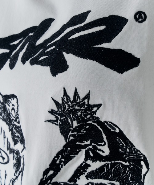 AIVER(アイバー)の「Johann×AIVER 刺繍L/S TEE(Tシャツ/カットソー・メンズ・ブラック/ホワイト・LARGE/MEDIUM/SMALL)」の7枚目の写真