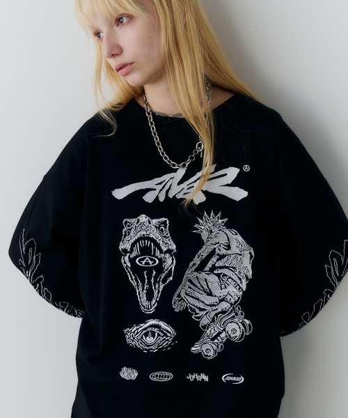 AIVER(アイバー)の「Johann×AIVER 刺繍L/S TEE(Tシャツ/カットソー・メンズ・ブラック/ホワイト・LARGE/MEDIUM/SMALL)」の21枚目の写真