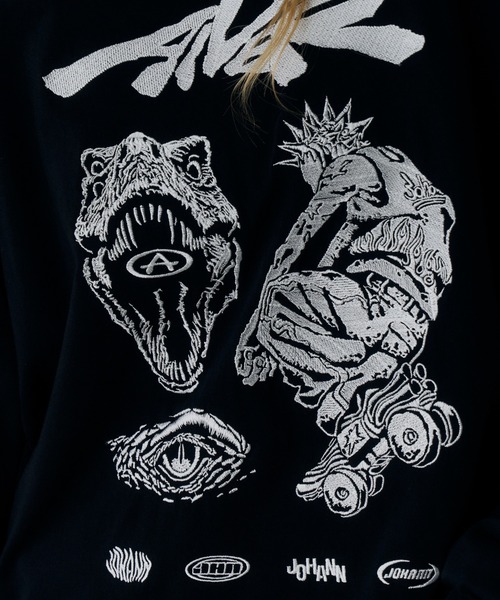 AIVER(アイバー)の「Johann×AIVER 刺繍L/S TEE(Tシャツ/カットソー・メンズ・ブラック/ホワイト・LARGE/MEDIUM/SMALL)」の22枚目の写真