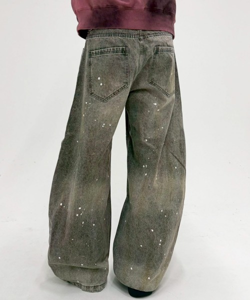 ARULE（アルール）の「A'GEM/9 × .kom 『ARULE/アルール』ペイントバルーンデニムパンツ（デニムパンツ・メンズ・グレー・LARGE/SMALL/M）」の16枚目の写真