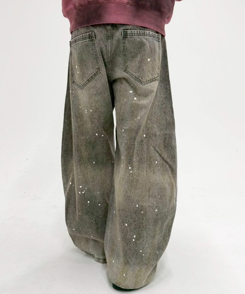 ARULE（アルール）の「A'GEM/9 × .kom 『ARULE/アルール』ペイントバルーンデニムパンツ（デニムパンツ・メンズ・グレー・LARGE/SMALL/M）」の14枚目の写真