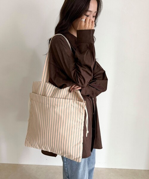 fredy emue（フレディエミュ）の「サッカーアウトポケットトートバッグ（トートバッグ・レディース・ホワイト系その他/ブラック系その他/ピンク系その他/ブラウン系その他/ブルー系その他/オレンジ系その他・FREE）」の20枚目の写真