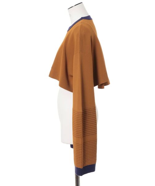 UN3D.(アンスリード)の「2WAY BOLERO MESH TOP / 2WAYボレロメッシュトップ(ニット/セーター・レディース・グレー/ブラック/キャメル・36/38)」の12枚目の写真