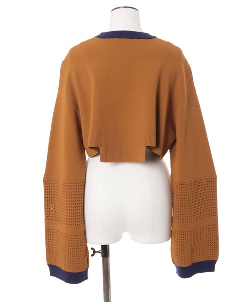 UN3D.(アンスリード)の「2WAY BOLERO MESH TOP / 2WAYボレロメッシュトップ(ニット/セーター・レディース・グレー/ブラック/キャメル・36/38)」の13枚目の写真