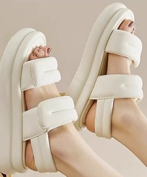 ADDITION STORE（アディションストア）の「Velcro flap Platform Sandals / ベルクロフラップ 厚底サンダル（サンダル）」