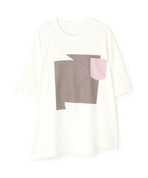 ROYAL FLASH（ロイヤルフラッシュ）の「Maison ULA/メゾン ウラ/切り替えプリントTシャツ（Tシャツ/カットソー・メンズ・ブラック/ホワイト・2/1）」の18枚目の写真