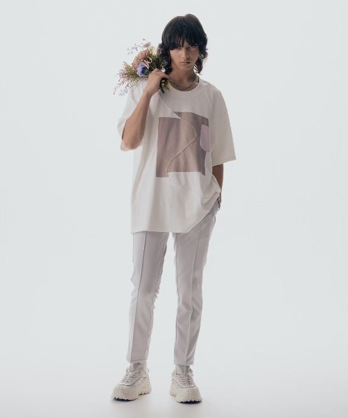 ROYAL FLASH（ロイヤルフラッシュ）の「Maison ULA/メゾン ウラ/切り替えプリントTシャツ（Tシャツ/カットソー・メンズ・ブラック/ホワイト・2/1）」の3枚目の写真