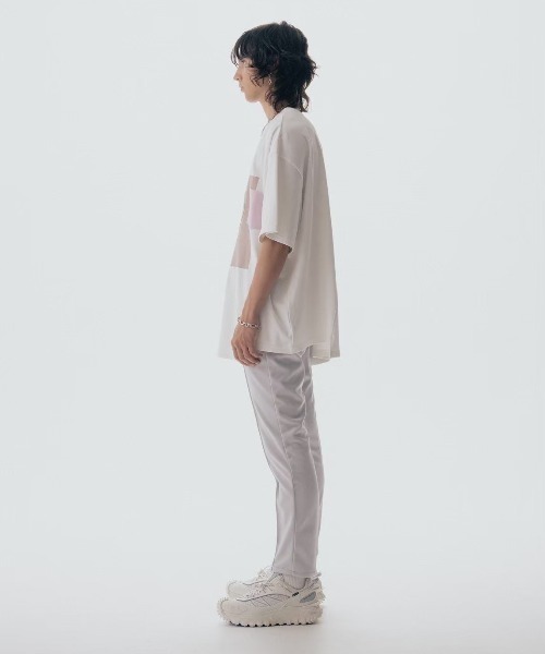 ROYAL FLASH（ロイヤルフラッシュ）の「Maison ULA/メゾン ウラ/切り替えプリントTシャツ（Tシャツ/カットソー・メンズ・ブラック/ホワイト・2/1）」の4枚目の写真