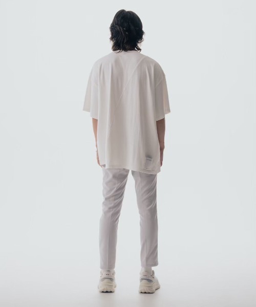 ROYAL FLASH（ロイヤルフラッシュ）の「Maison ULA/メゾン ウラ/切り替えプリントTシャツ（Tシャツ/カットソー・メンズ・ブラック/ホワイト・2/1）」の5枚目の写真